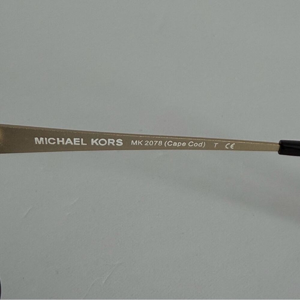 Michael Kors Cape Cod Oversized Sunglasses Black Gold - Picture 4 of 7